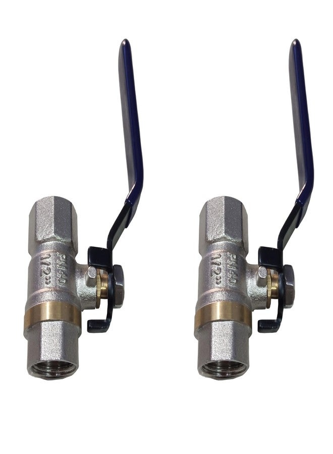 DROPTECH Brass, Heavy Ball Valve for Pipe Fittings | Valve | Stop Cock Valve, (½ inch) PACK OF 2 - Image 1